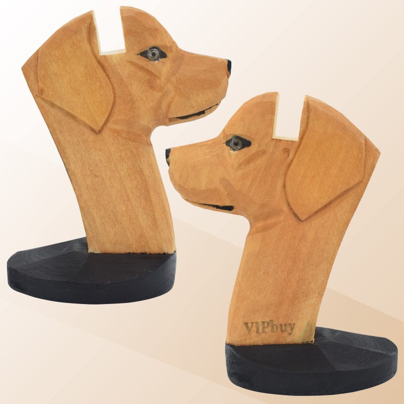 VIPbuy اليدوية لابرادور المسترد شكل الخشب نحت النظارات النظارات حامل حامل النظارات الشمسية عرض الرف مكتب المكتب المنزلي D؟ كور هدية عيد الميلاد - Image 4